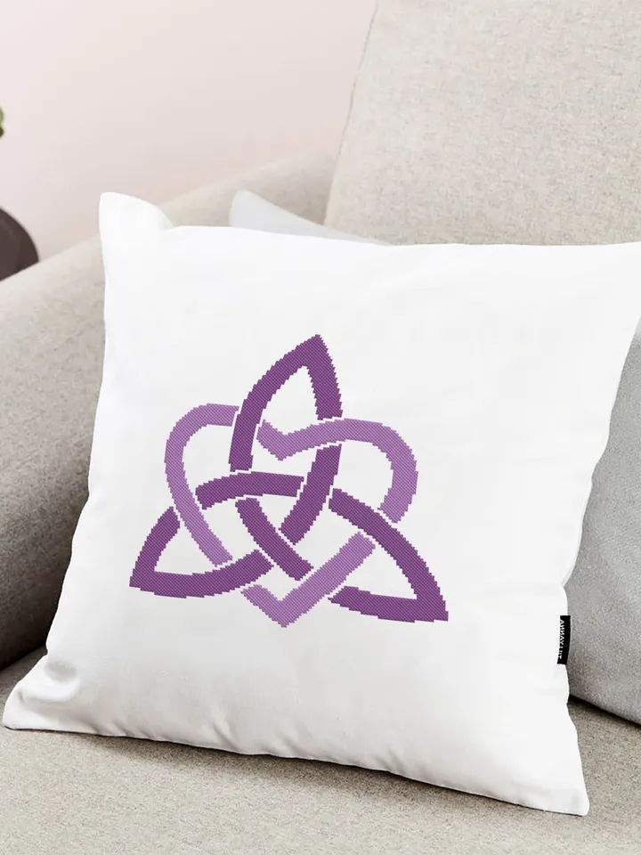Celtic love knot cross stitch pattern download PDF Celtic heart cross stitch, Trinity knot cross stitch chart, Easy mandala pattern PDF #M60