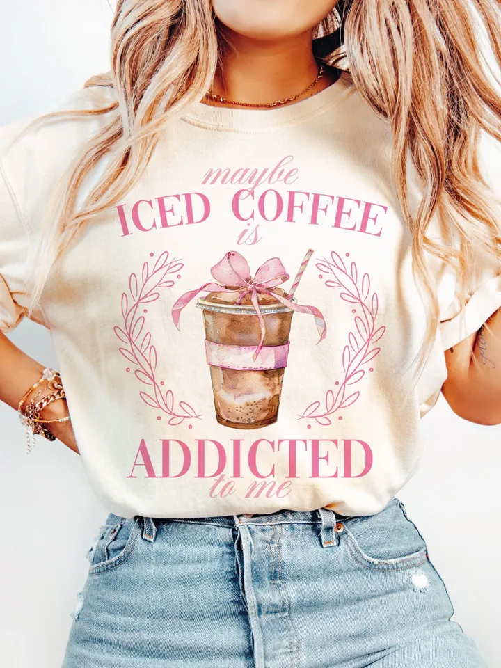 Coquette Iced Coffee PNG-Sublimation Download-Tshirt Design,Retro png,Summer png,Retro Sublimation,Coffee png,Coffee Sublimation,Trendy png