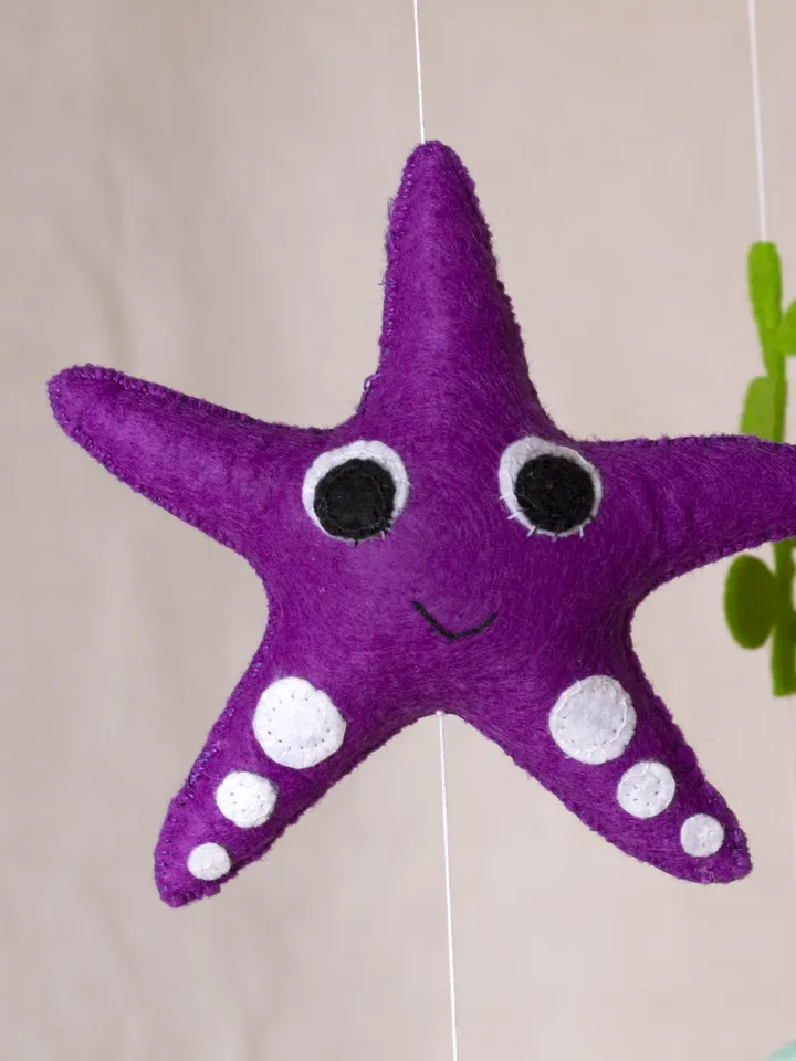 Under The Sea nursery mobile, Gender neutral baby mobile, Ocean crib mobile for nursery decor, Cot mobile