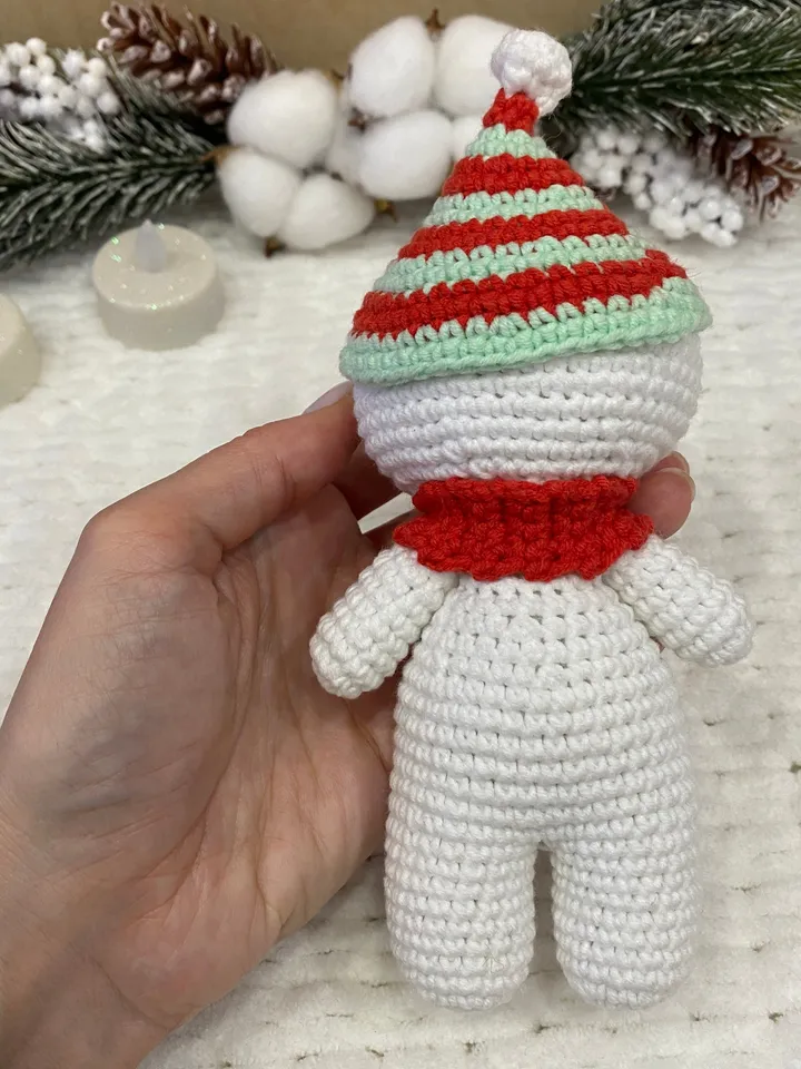 Crochet pattern SNOWMAN Christmas - Amigurumi patterns toy - Pdf English tutorial - New year ornaments
