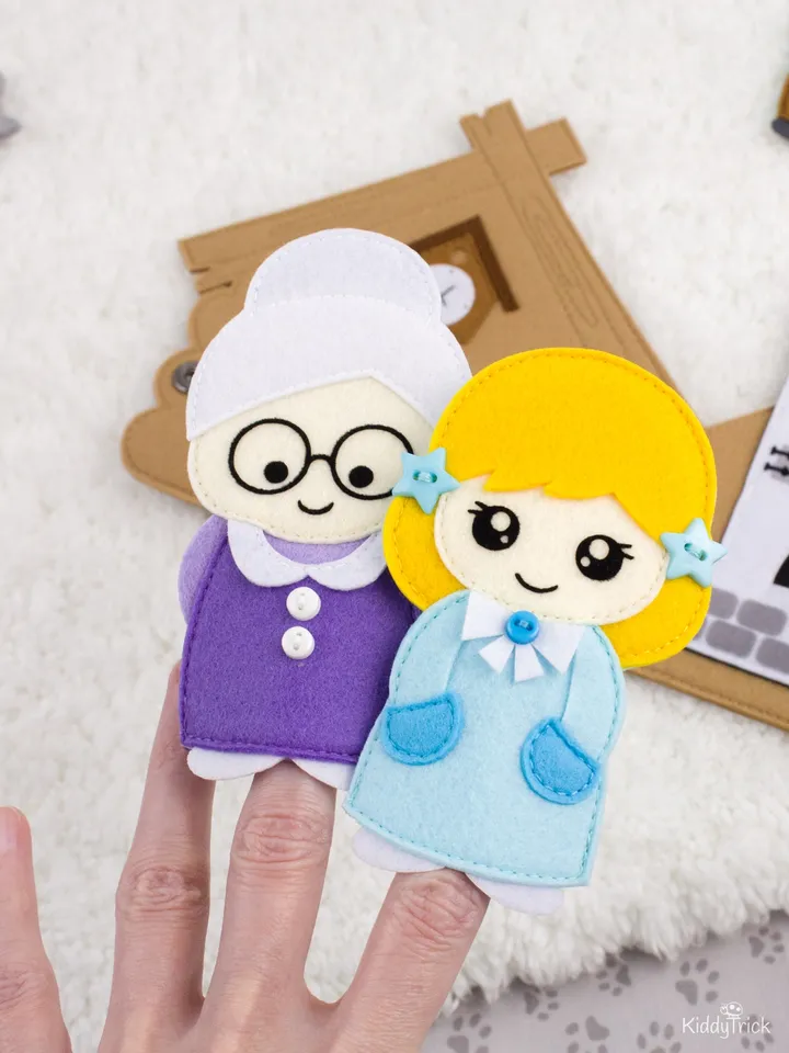 Felt Finger Puppet Theatre - Sewing Patterns