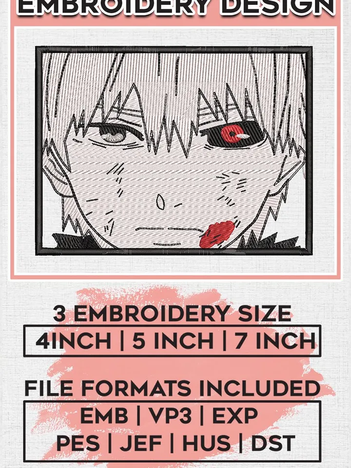 Yoichi Isagi Blue Lock Character Embroidery Files, Anime Character Embroidery Designs, Machine Embroidery Digital Download EMB_ANIME_228