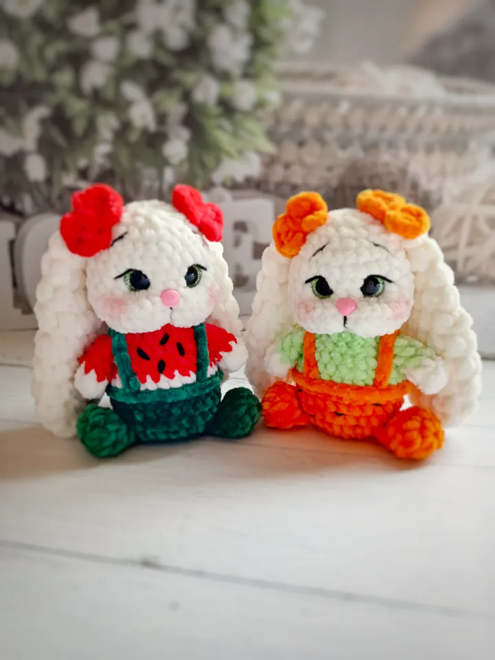 Crochet bunny pattern Crochet rabbit plush pattern Stuffed bunny plush amigurumi pattern Plush Easter bunny