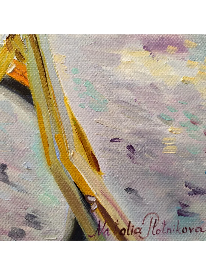 Floral painting Flower Bike Original Art Floral Artwork fine art oil painting