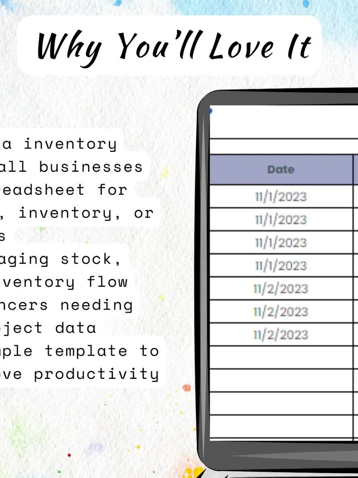 Data Inventory Template, Editable Google Sheets, Digital Download, Easy to Use for Small Business Owners, Freelancers, and Data Managers