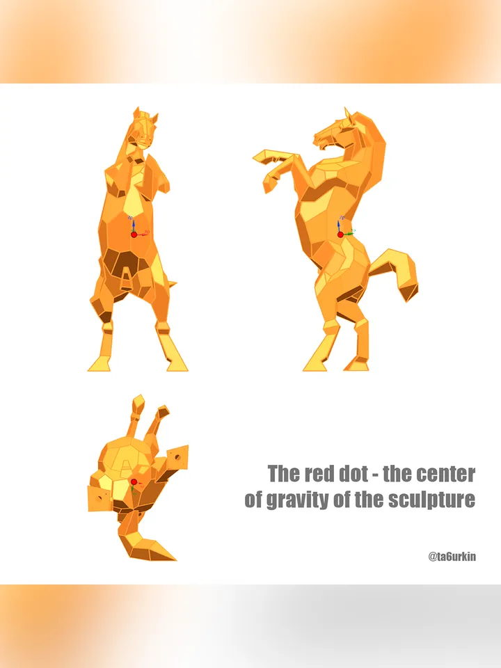 Welding Project Plans Drawings Horse (DXF, PDF)