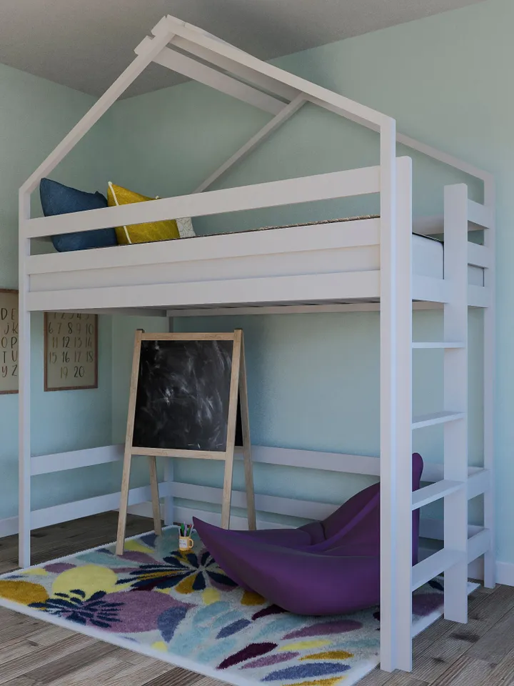 Loft Bed Plan, Twin Size, PDF, DIY