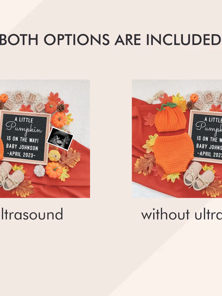 Pregnancy Announcement Digital, Fall Baby Announcement Digital, A Little Pumpkin Baby Announcement Editable Digital Template