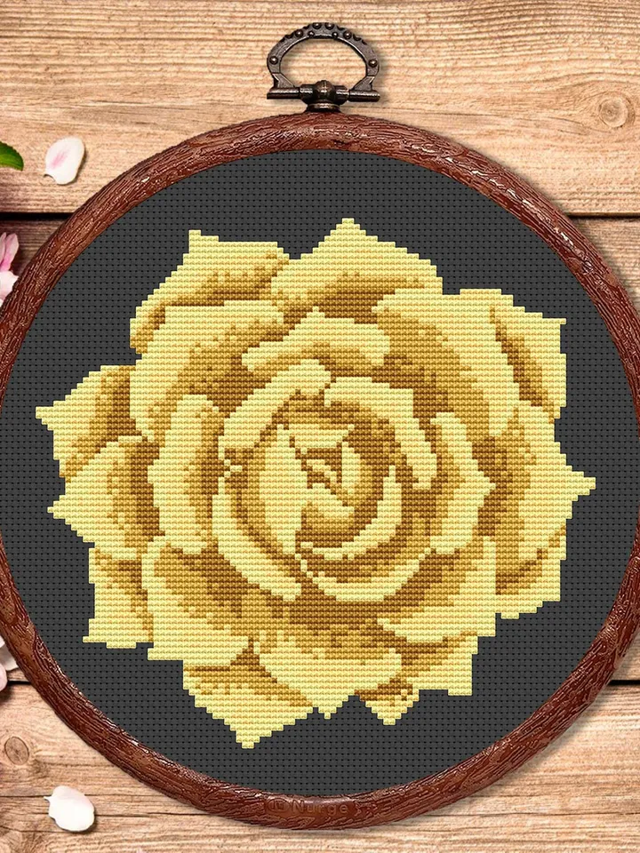 The Succulent Cross Stitch Pattern, Flower Cross Stitch Pattern, Embroidery Succulent, Flowers xStitch, Potted Flowers xStitch #flw014