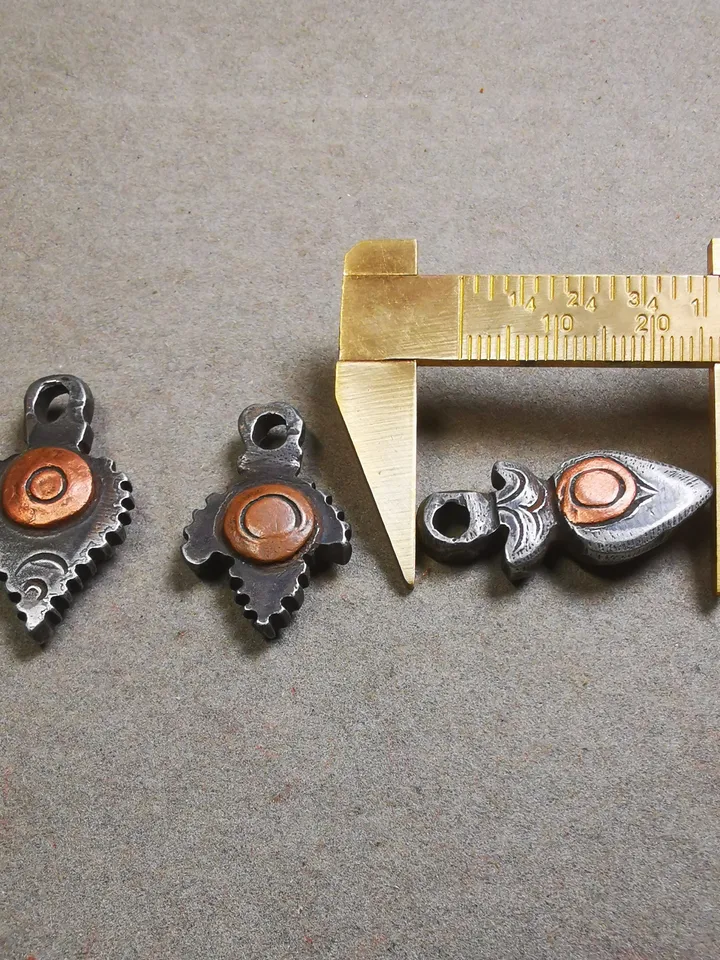 Gandhanra Handmade Tibetan Mala Counter Pendant, Prayer Beads Accessories,Made of Cold Iron