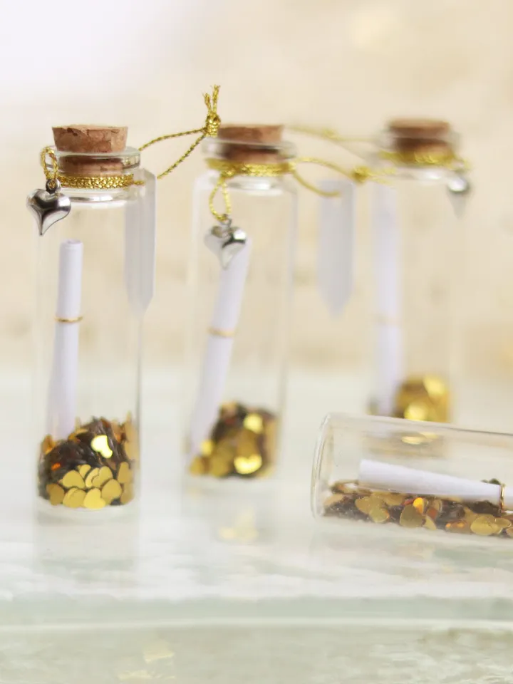 Message in a bottle , Potion vials, Wish Jars, small Cork bottles, miniature glass jars, little gift