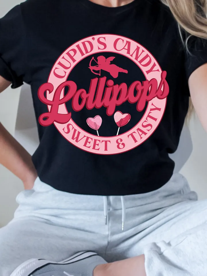 Cupid’s Candy PNG, Cupid's Lollipop Co PNG, Valentine PNG, Valentines Day T Shirt Design, Love, Cupid, Heart, Digital Download, Trendy Vday