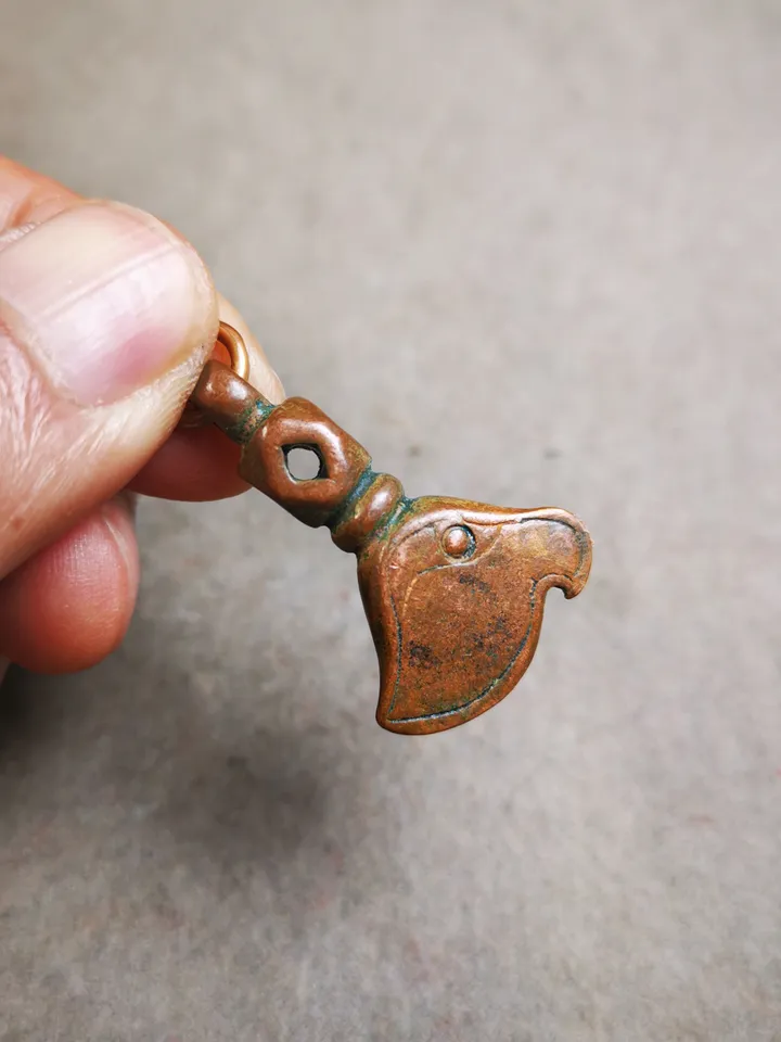 Gandhanra Antique Tibetan Amulet Pendant,Kartika(knife of the dakinis), Trantic Buddhism Dharma, Made of Lima Brass