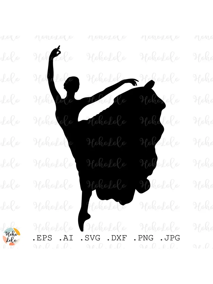 Ballet Dancer Svg, Ballet Dancer Silhouette, Ballet Dancer Cricut, Ballet Dancer Cutting Files Ballet Dancer Templates Dxf