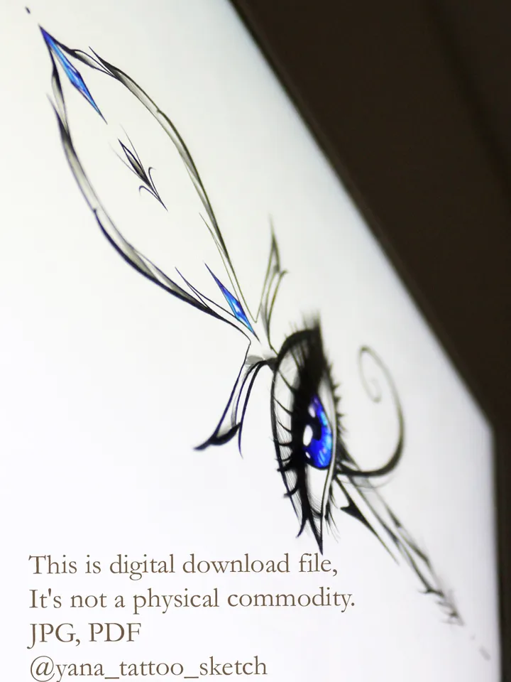 Eye Of Horus And Ankh Tattoo Design Egyptian Eye Of Horus Tattoo Idea Stencil Sketch, Instant download PDF, JPG