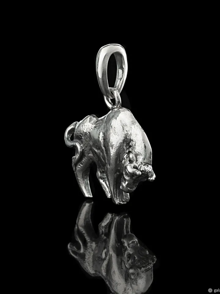 Silver Bull Pendant