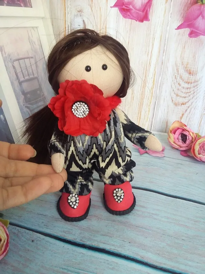 Small doll,holiday gift, miniature princess,blonde,Valdorf doll 6 inches,tiny fairy,miniature princess 15cm,finished work,pleasant present