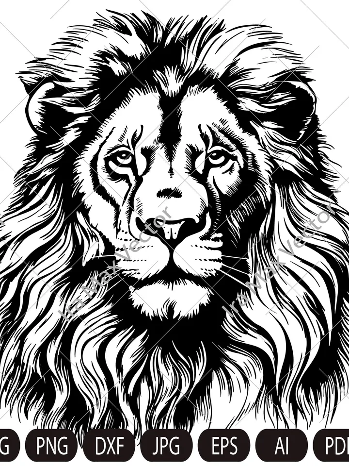Lion Face svg / Lion Head svg / Lion svg / Lion King svg / Lions Mascot svg / Leo svg / Lion Head / Lion Printable/lion