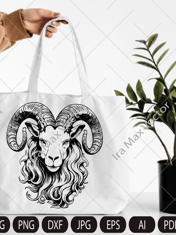 Capricorn SVG, Goat svg,Silhouette Capricorn, Zodiac Sign SVG, Capricorn Shirt Design, Gift for Capricorn, Cut File , Astrology SVG