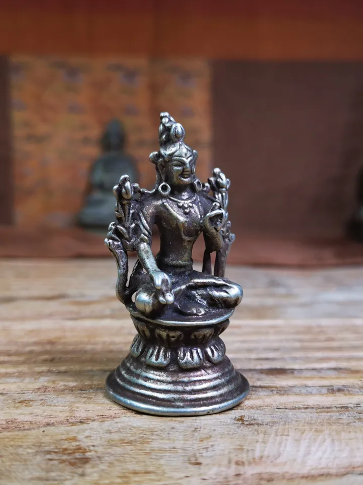 Gandhanra Tibetan Buddhist Statue White Tara