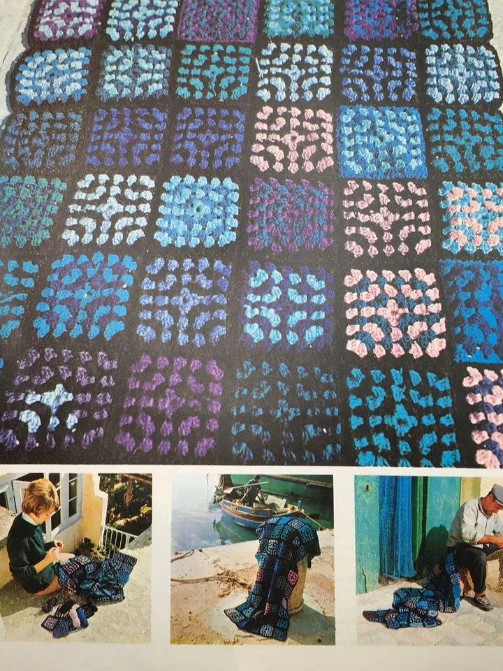 Blanket Granny squares blanket crochet pattern easy simple Pattern baby children blanket plaid instant download