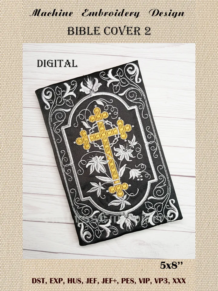 Bible cover 2 embroidery design