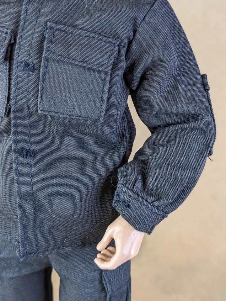 Black military set for 12 inch male dolls