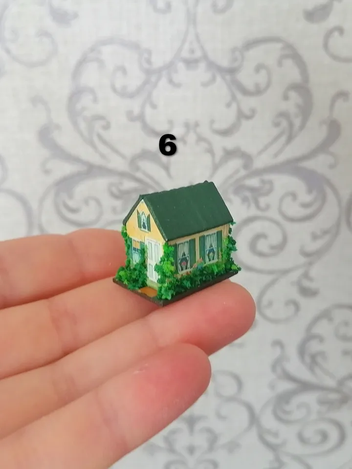 Doll house houses. Doll toy.
