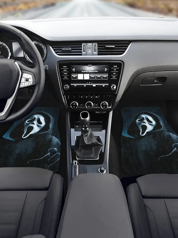 Ghost Face Front Car Floor Mats Set of 2