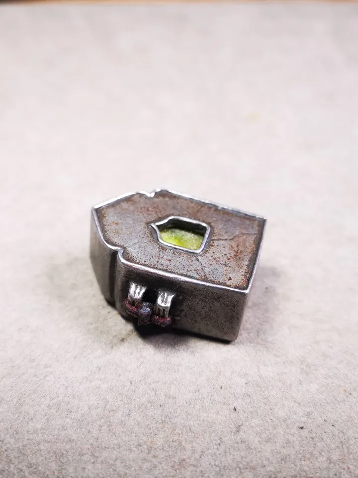 Gandhanra Antique Gau Ghau Shrine,Mini Tibetan Buddhist Altar Amulet Pendant,Made of Cold Iron