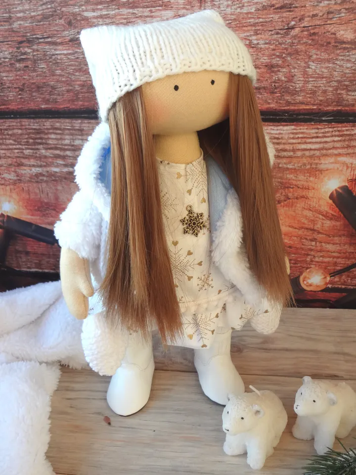 Angel doll pattern pdf - Christmas doll pattern - Rag doll sewing pattern -12 inch rag doll pattern, Christmas gift idea