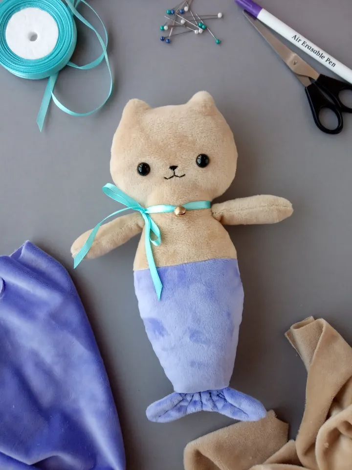 Cat Mermaid Sewing Pattern PDF
