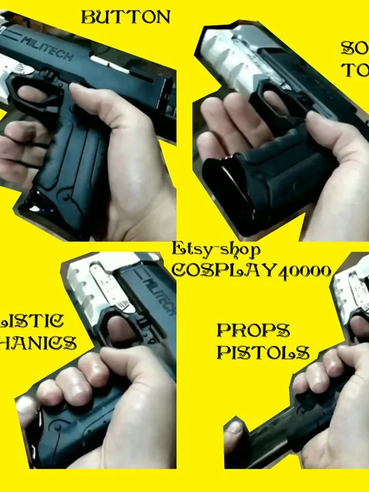 Cyberpunk cosplay toy gun larp - militech prop pistol - ARASAKA - Budget Arms