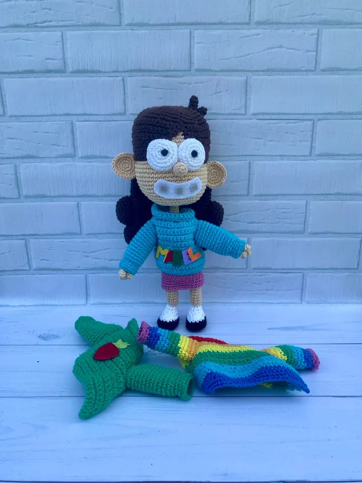 Mabel by Gravity falls PDF crochet pattern