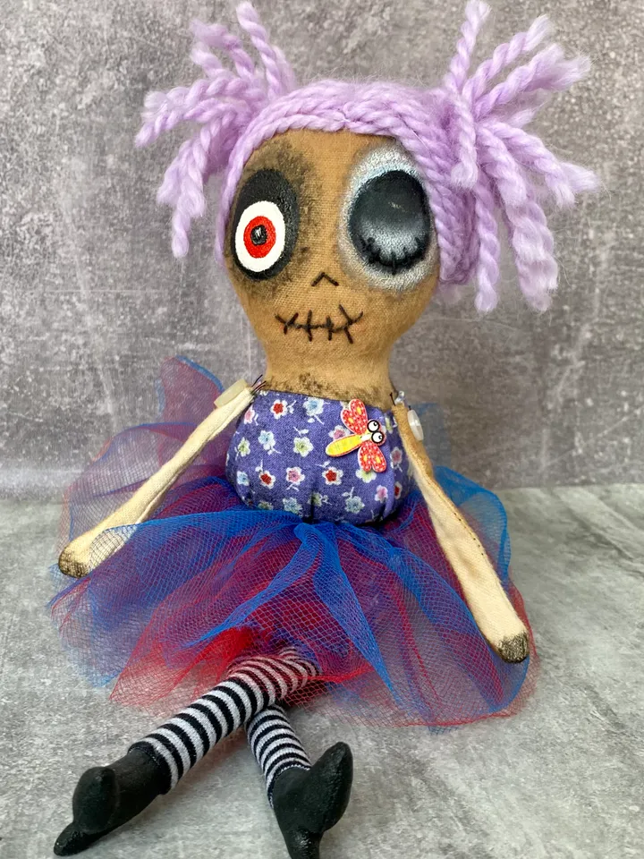 This handmade, Creepy Doll is the memorable gift for that special someone this Halloween.