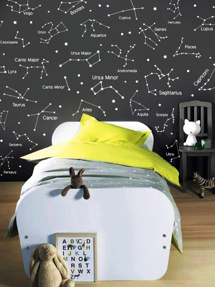 27 Zodiac Constellation Wall Decals - Star Decals, Zodiac Gift, Vinyl Wall Decals, Star Wall Stickers, Wall Decor, GIft for Her ga160-I