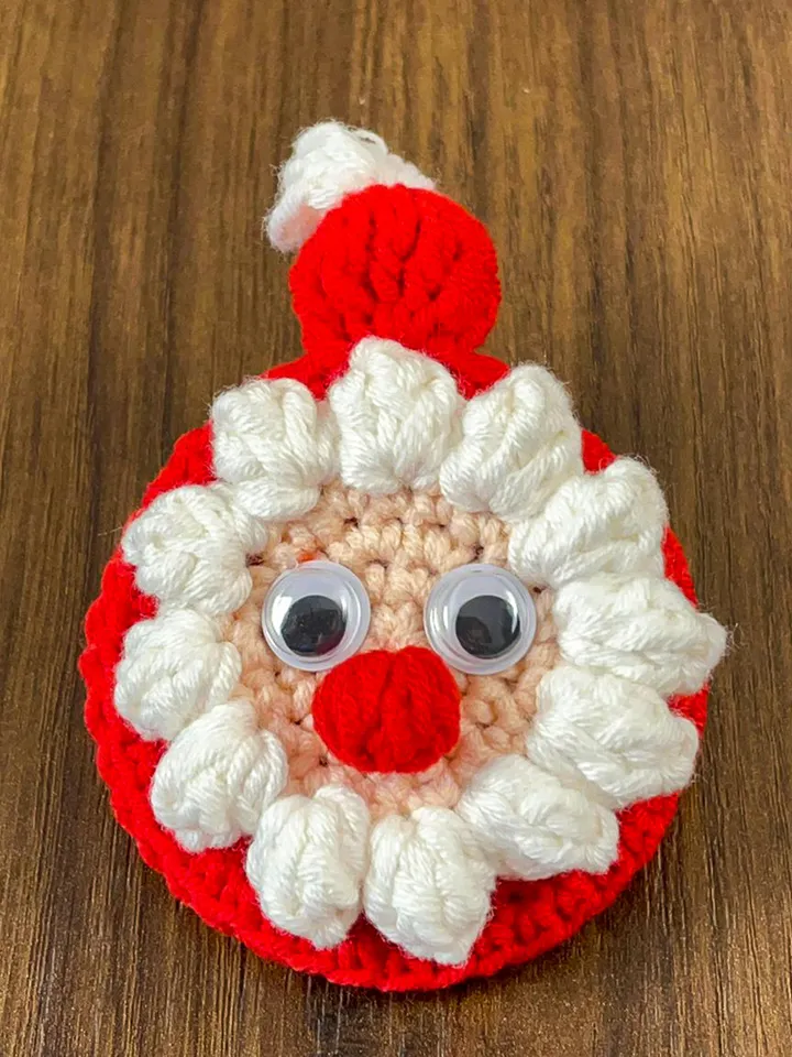Crochet Santa Claus Keychain and Ornament PDF Pattern, DIY Christmas Decoration, Handmade Festive Keyring, Holiday Crochet Design