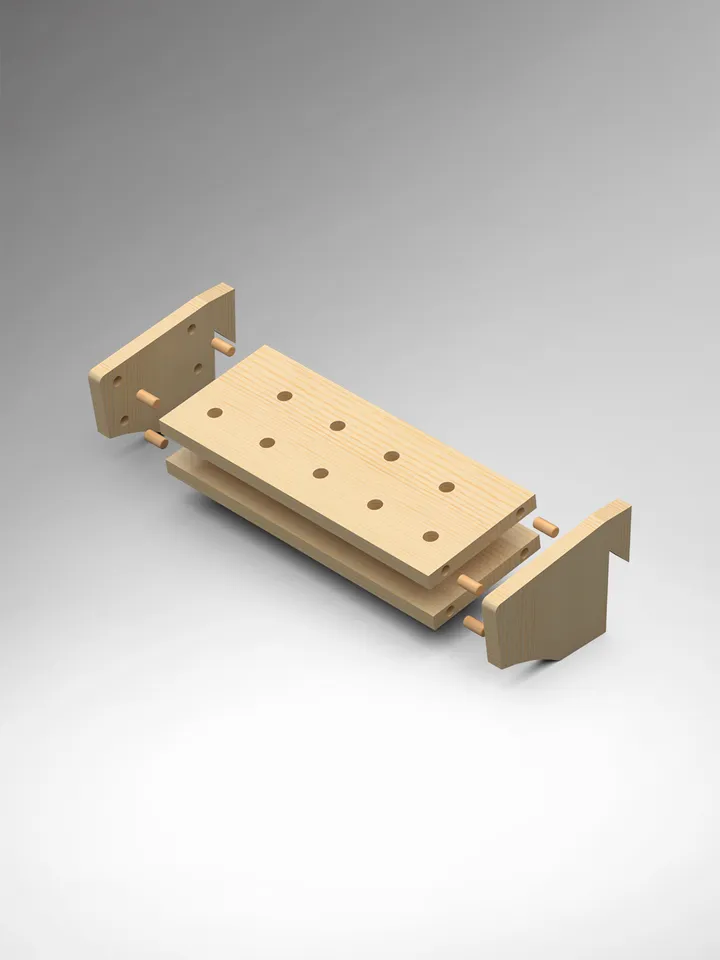 Drill bits for concrete Rack Plans (PDF, SVG) for Workshop – DIY French Cleat Storage System