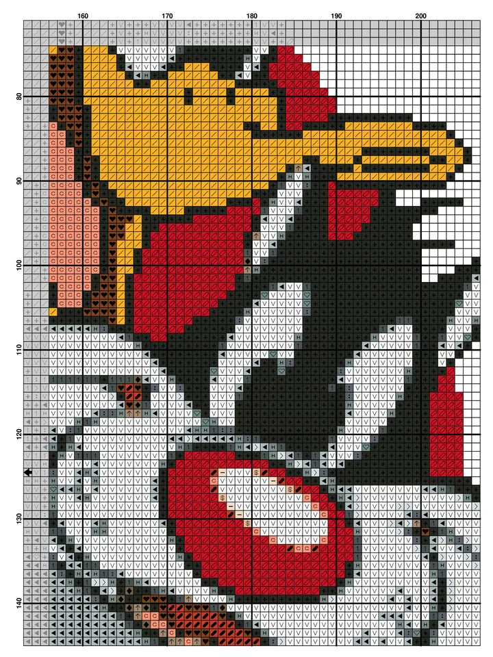 Looney Tunes PDF Cross Stitch Pattern, Cartoon Cross Stitch Chart