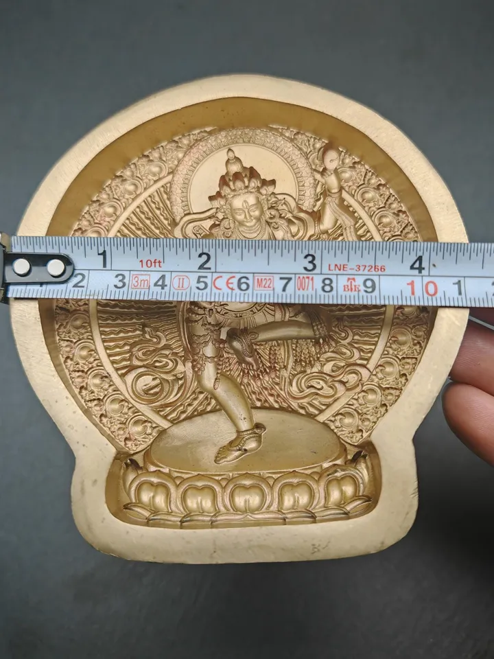 Machig Labdron / Machik Labdron Tsa Tsa Mold,Gandhanra Handmade Tibetan Buddha Statue Mould,12 × 12cm