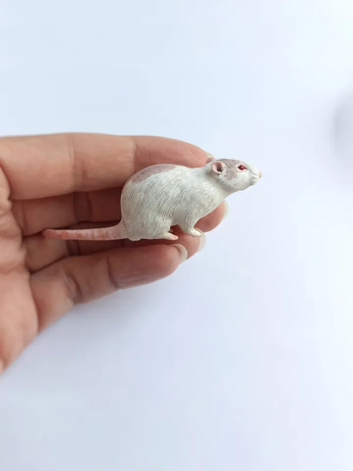 Realistic rat ornament