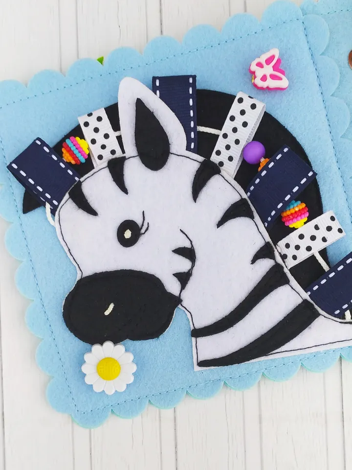 Quiet book pattern PDF & Tutorial pages, Felt book pattern svg, Quiet book ideas, Sensory toys, Pdf felt sewing pattern for toddler