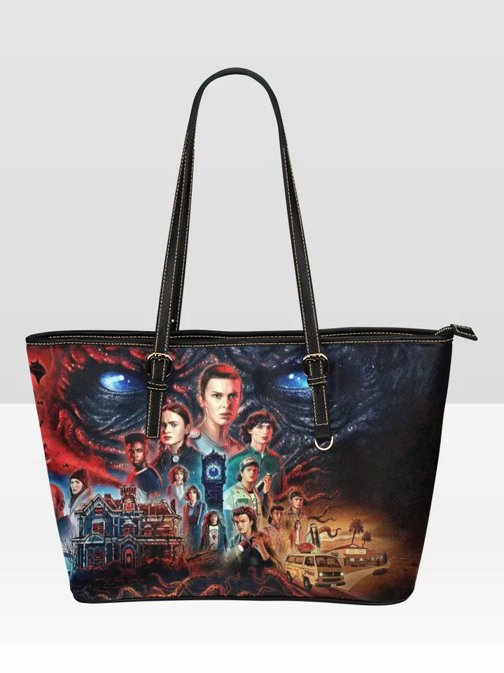 Stranger Things Leather Tote Bag