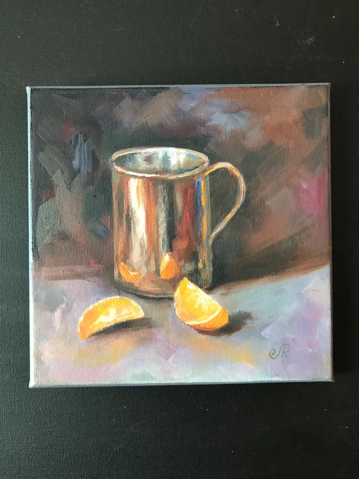 Original Still Life Food Oil Painting