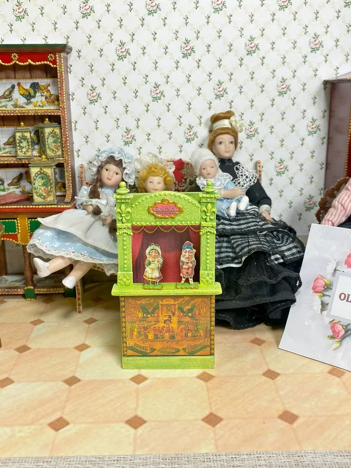 Vintage puppet theater. 1:12.