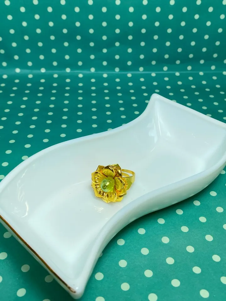 Zirconium ring. Handmade jewelry.