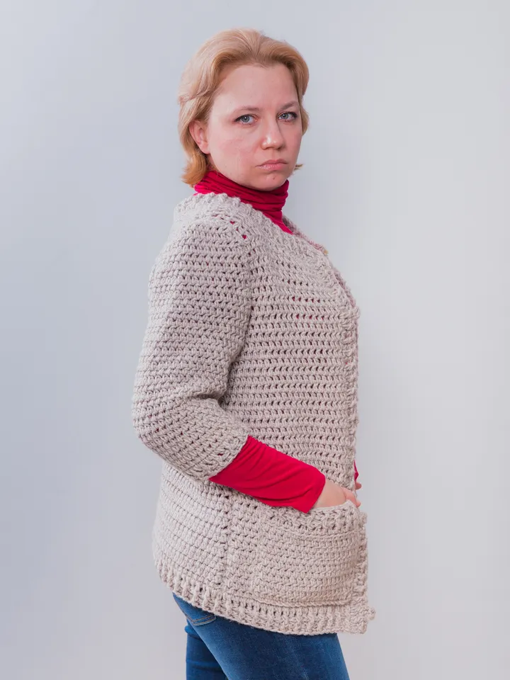 Women's Jacket Jacqueline Simple Crochet Pattern