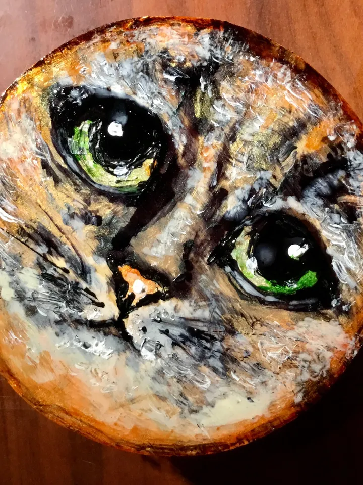 Cat wooden box,cat painting on wood,mix media glass and acrylic painting,unique gift for cat lovers.