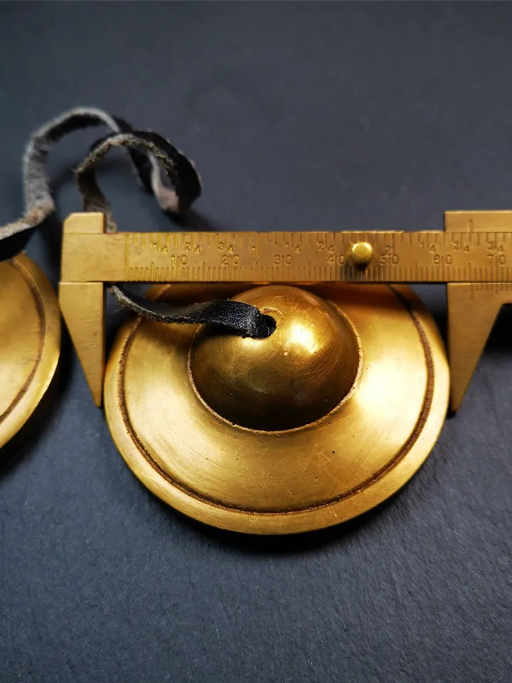 Gandhanra Customized Engrave Tibetan Cymbals,6.5cm Tingsha Bell,Buddhism Ritual Implement,Handmade in Nepal