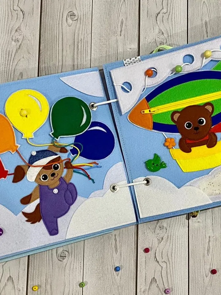 Transport Quiet book Pattern, Felt book pattern pdf, Soft montessori book tutorial, Busy book sewing ideas for kids 2, 3, 4 year old